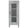 Betongraues Sideboard Leocabia 34,5x34x90cm (Holz)