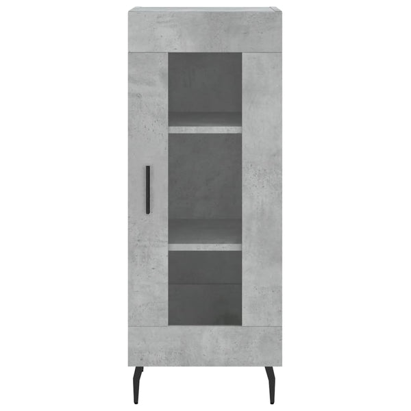 Betongraues Sideboard Leocabia 34,5x34x90cm (Holz)