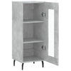 Betongraues Sideboard Leocabia 34,5x34x90cm (Holz)