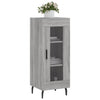 Graues Sideboard Leocabia 34,5x34x90cm (Holz)