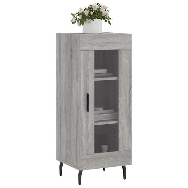 Graues Sideboard Leocabia 34,5x34x90cm (Holz)