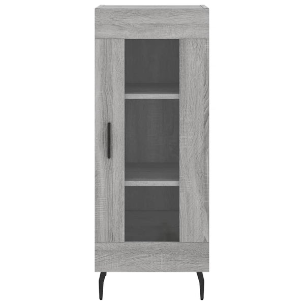 Graues Sideboard Leocabia 34,5x34x90cm (Holz)