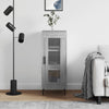 Graues Sideboard Leocabia 34,5x34x90cm (Holz)