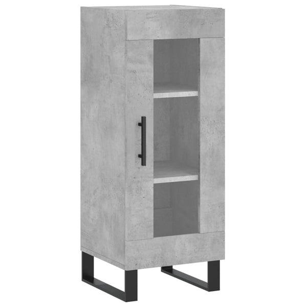 Betongraues Sideboard Obrenie 34,5x34x90cm (Holz)