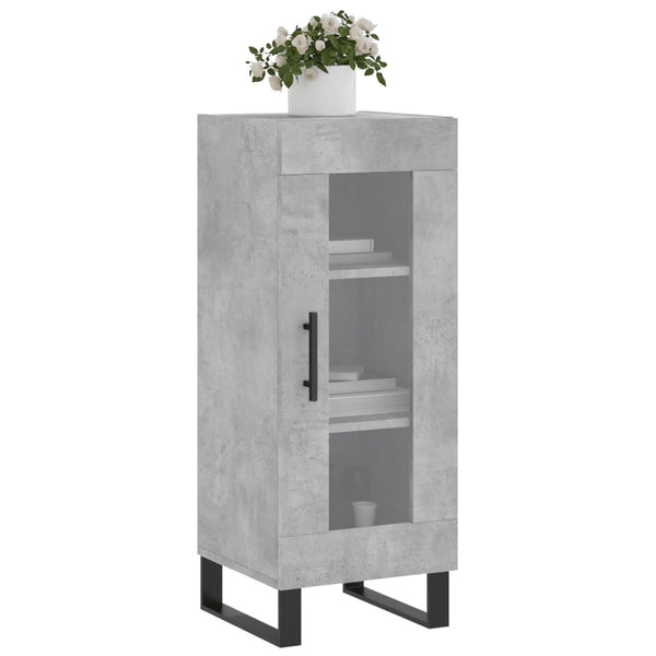Betongraues Sideboard Obrenie 34,5x34x90cm (Holz)