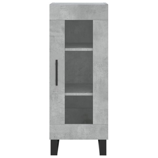 Betongraues Sideboard Obrenie 34,5x34x90cm (Holz)