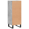Betongraues Sideboard Obrenie 34,5x34x90cm (Holz)