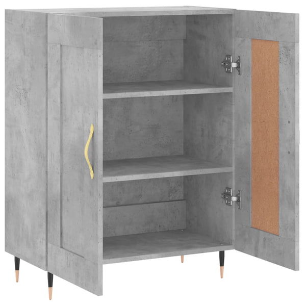Kommode Fabia aus Beton-Grau 69,5x34x90cm (Holz)