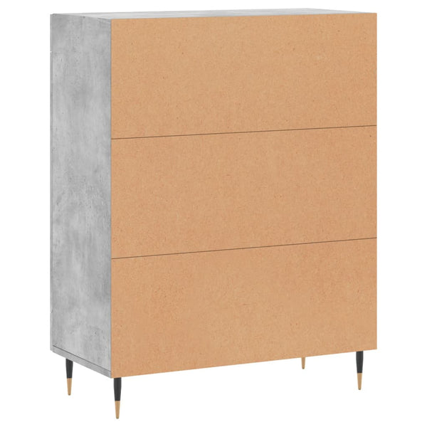 Kommode Fabia aus Beton-Grau 69,5x34x90cm (Holz)