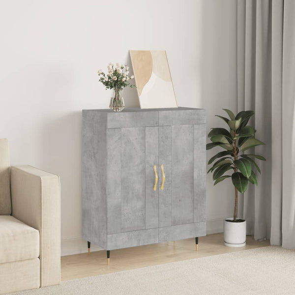 Kommode Fabia aus Beton-Grau 69,5x34x90cm (Holz)