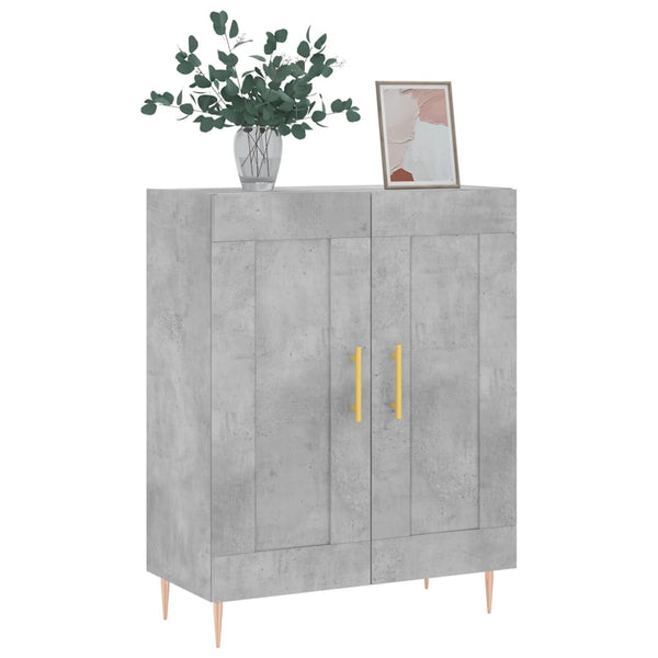 Sideboard Ghiorghiu in Betongrau 69,5x34x90cm (Holz)