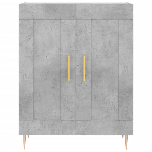 Sideboard Ghiorghiu in Betongrau 69,5x34x90cm (Holz)