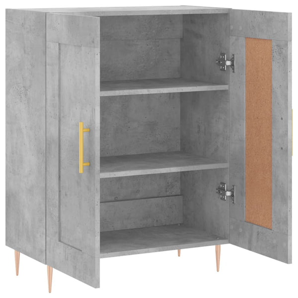 Sideboard Ghiorghiu in Betongrau 69,5x34x90cm (Holz)