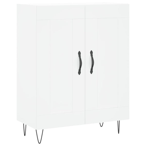Weißes Sideboard Crucilina 69,5x34x90cm (Holz)