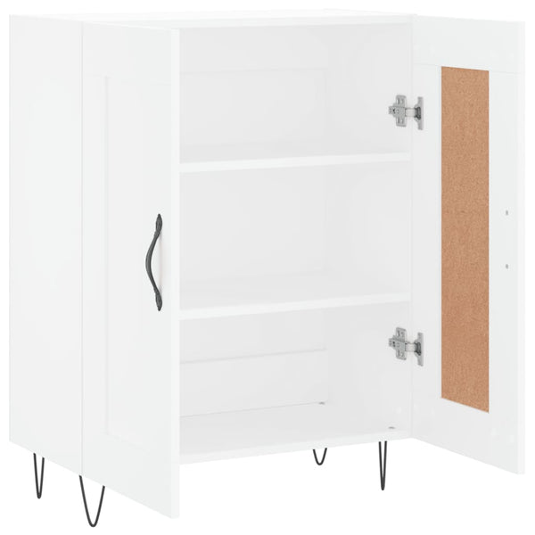 Weißes Sideboard Crucilina 69,5x34x90cm (Holz)