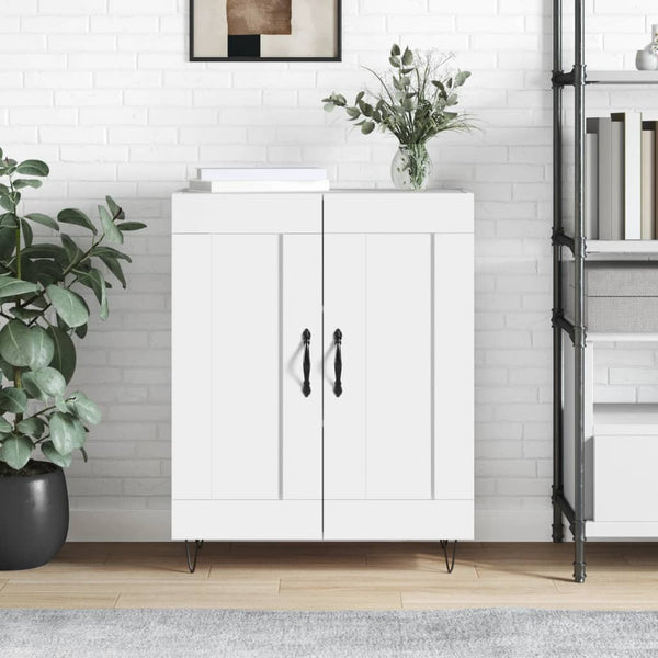 Weißes Sideboard Crucilina 69,5x34x90cm (Holz)