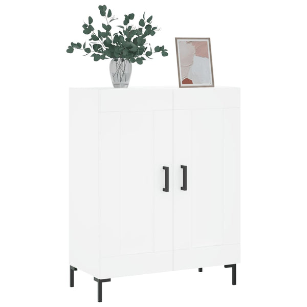 Weißes Sideboard Nidal 69,5x34x90cm (Holz)