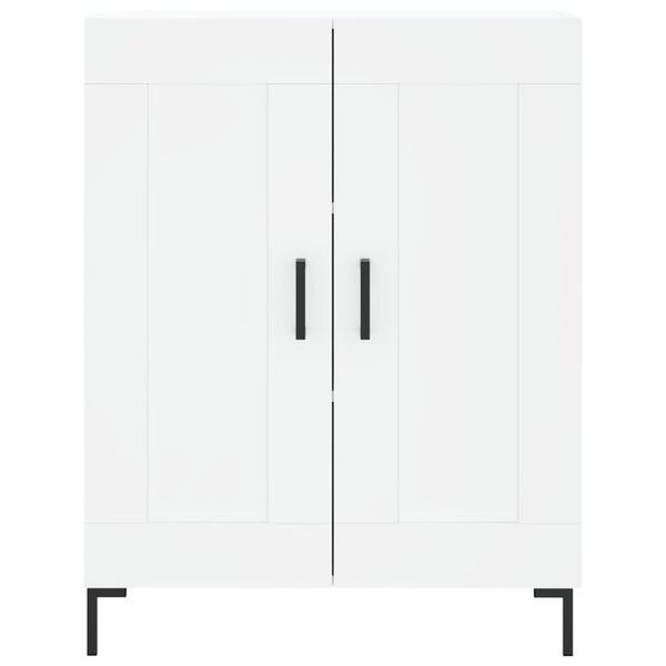 Weißes Sideboard Nidal 69,5x34x90cm (Holz)
