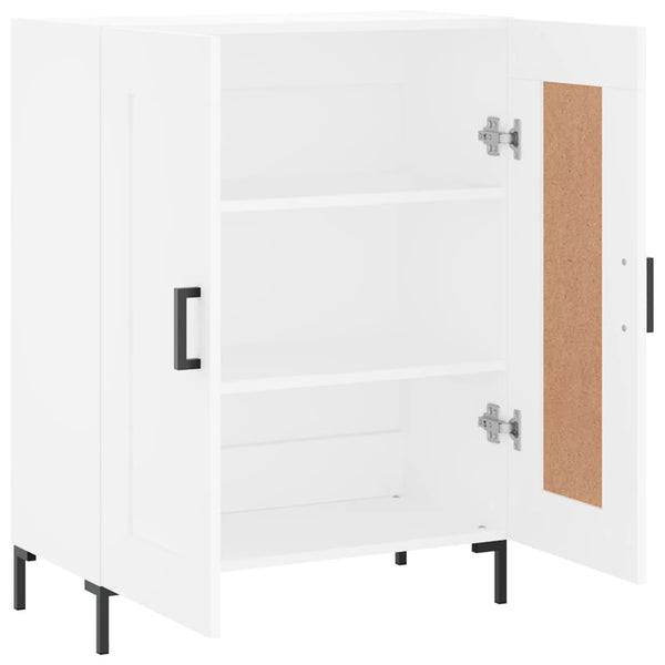 Weißes Sideboard Nidal 69,5x34x90cm (Holz)