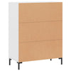 Weißes Sideboard Nidal 69,5x34x90cm (Holz)