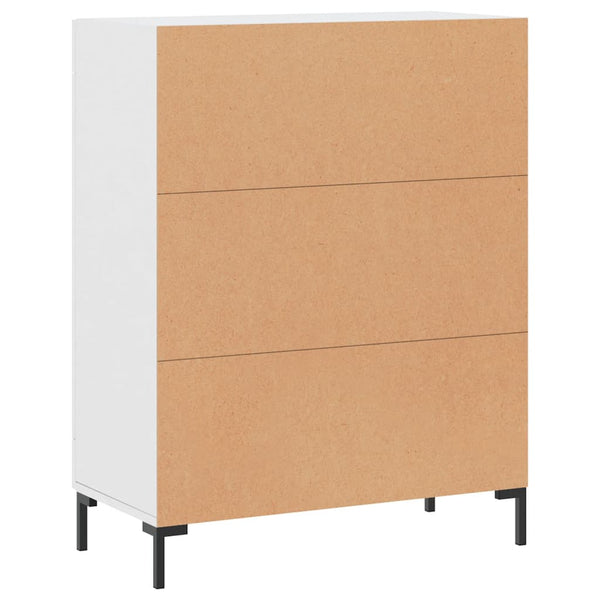 Weißes Sideboard Nidal 69,5x34x90cm (Holz)