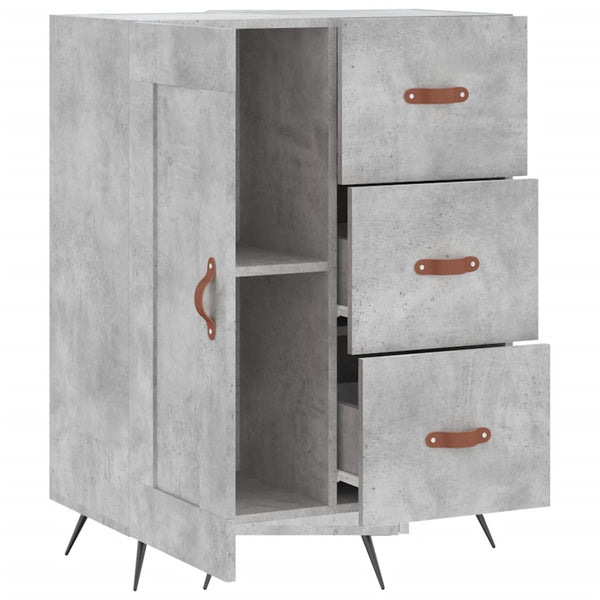 Sideboard Ferdeusi 69,5x34x90cm in Betonoptik (Holz)