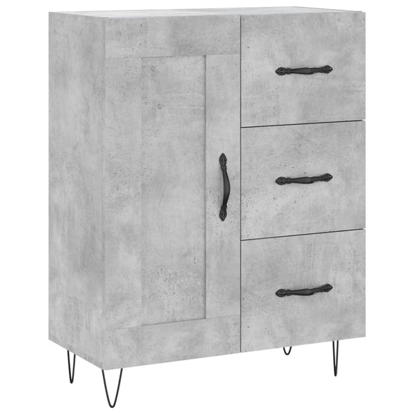 Sideboard Gloria, betongrau, 69,5x34x90cm (Holz)