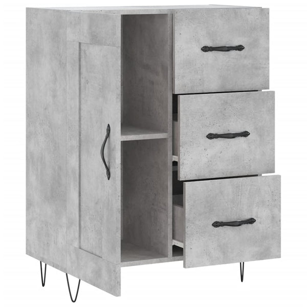 Sideboard Gloria, betongrau, 69,5x34x90cm (Holz)
