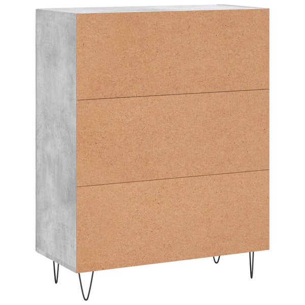 Sideboard Gloria, betongrau, 69,5x34x90cm (Holz)