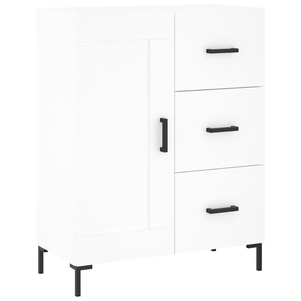 Weißes Sideboard Rachita 69,5x34x90cm (Holz)