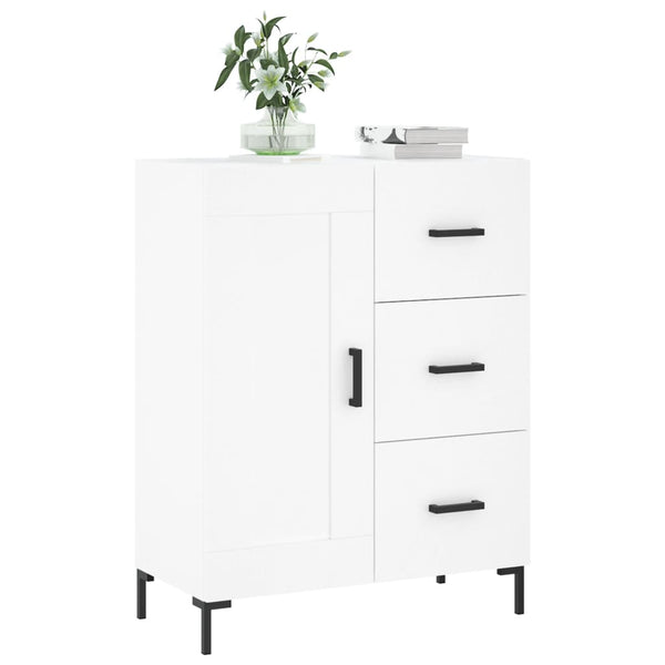 Weißes Sideboard Rachita 69,5x34x90cm (Holz)