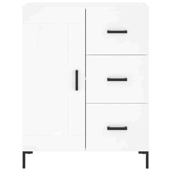 Weißes Sideboard Rachita 69,5x34x90cm (Holz)