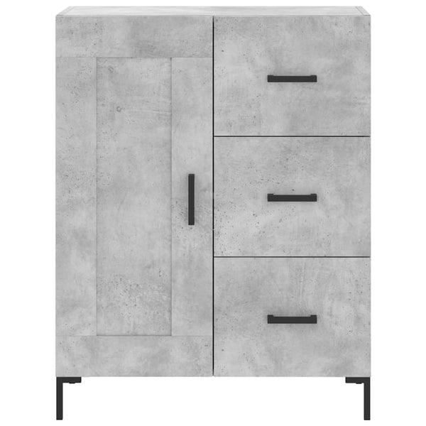 Betongraues Sideboard Rachita 69,5x34x90cm (Holz)