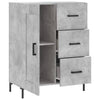 Betongraues Sideboard Rachita 69,5x34x90cm (Holz)