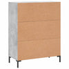 Betongraues Sideboard Rachita 69,5x34x90cm (Holz)