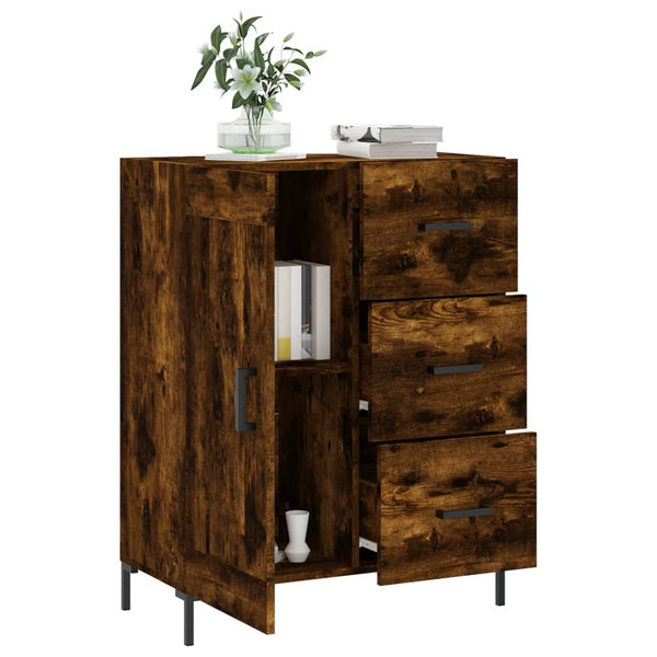 Anrichte Rachita aus geräucherter Eiche 69,5x34x90cm (Holz)