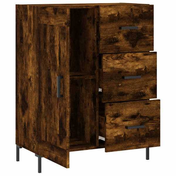 Anrichte Rachita aus geräucherter Eiche 69,5x34x90cm (Holz)