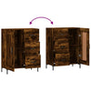 Anrichte Rachita aus geräucherter Eiche 69,5x34x90cm (Holz)