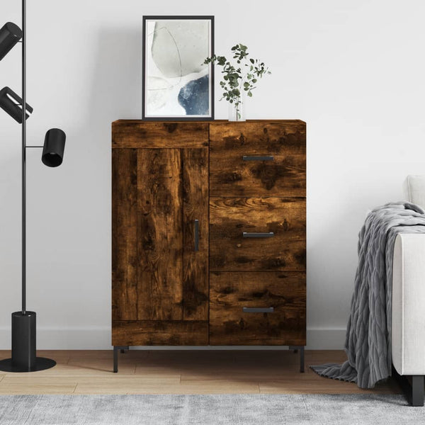 Anrichte Rachita aus geräucherter Eiche 69,5x34x90cm (Holz)