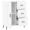Weißes Sideboard Suzi 69,5x34x90cm (Holz)