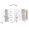 Weißes Sideboard Suzi 69,5x34x90cm (Holz)