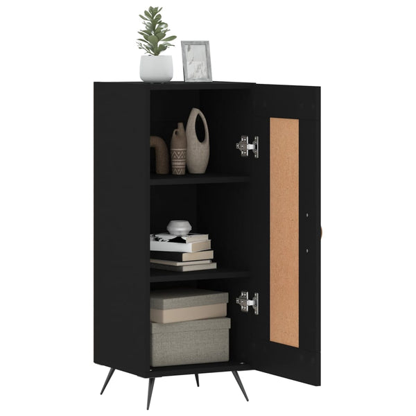 Schwarzes Sideboard Oraseneasca 34,5x34x90cm (Holz)