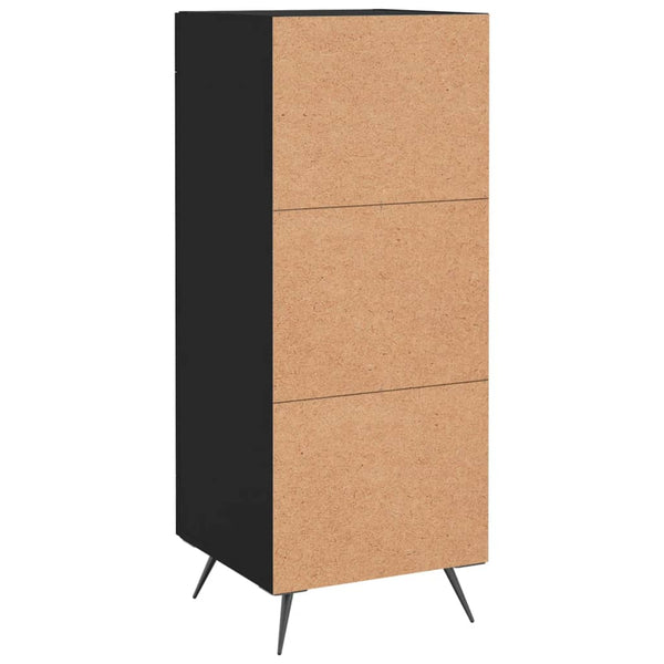 Schwarzes Sideboard Oraseneasca 34,5x34x90cm (Holz)