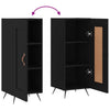 Schwarzes Sideboard Oraseneasca 34,5x34x90cm (Holz)