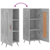 Betongraues Sideboard Oraseneasca 34,5x34x90cm (Holz)