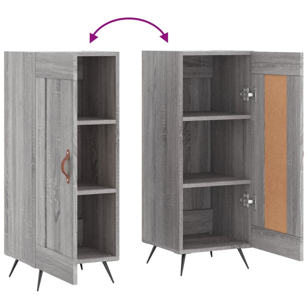 Graue Kommode Oraseneasca 34,5x34x90cm (Holz)