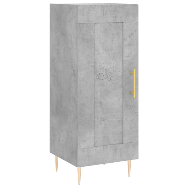 Betongraues Sideboard Dineh 34,5x34x90cm (Holz)