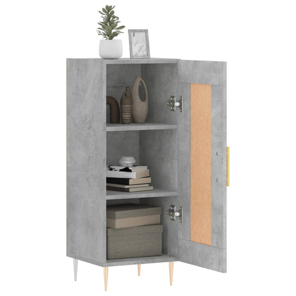 Betongraues Sideboard Dineh 34,5x34x90cm (Holz)