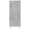 Betongraues Sideboard Dineh 34,5x34x90cm (Holz)
