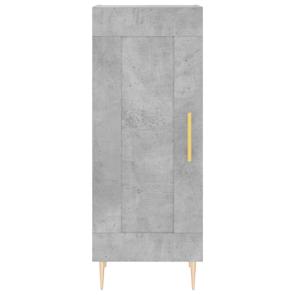 Betongraues Sideboard Dineh 34,5x34x90cm (Holz)